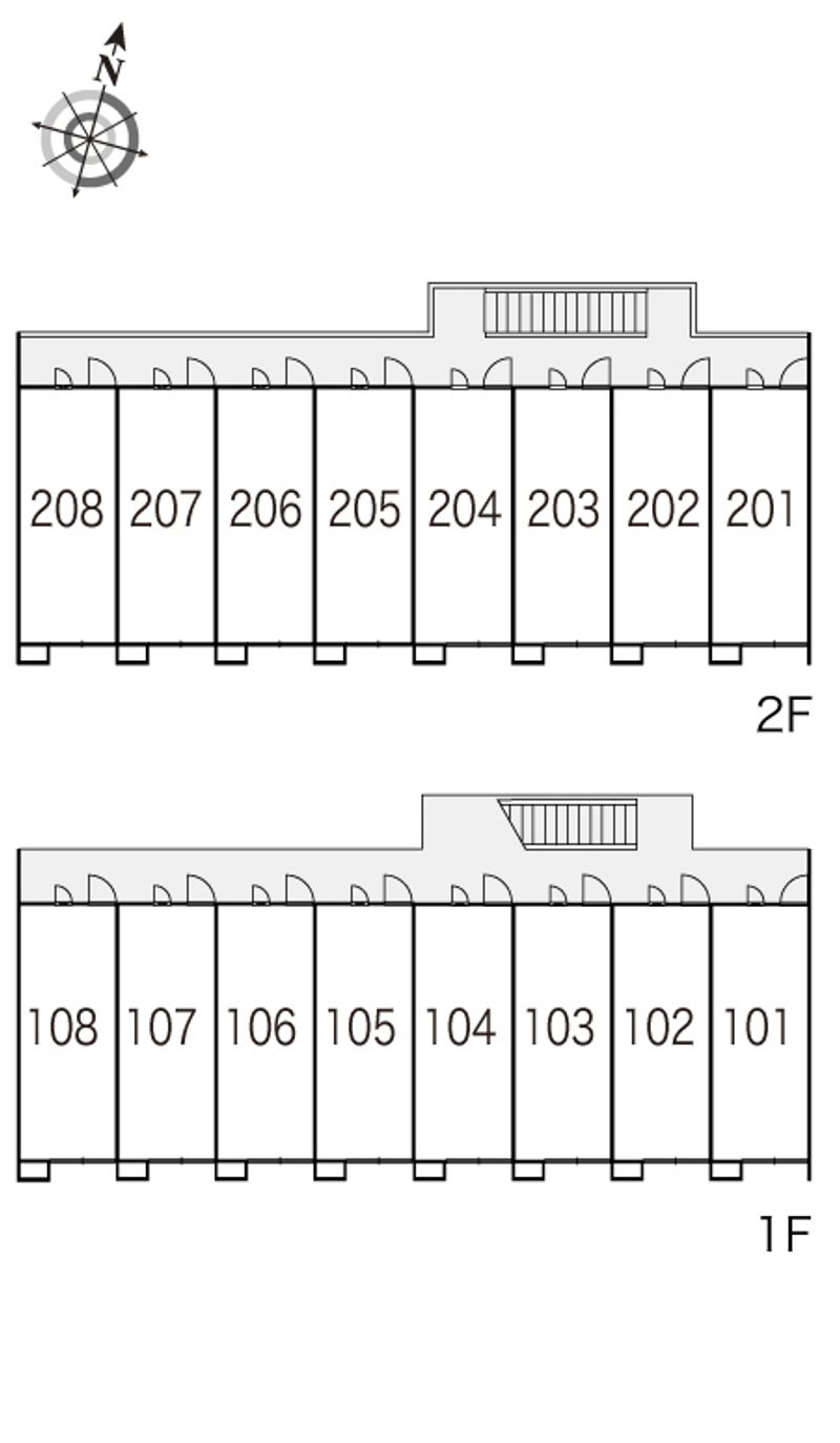 レオパレスプラム 間取配置図