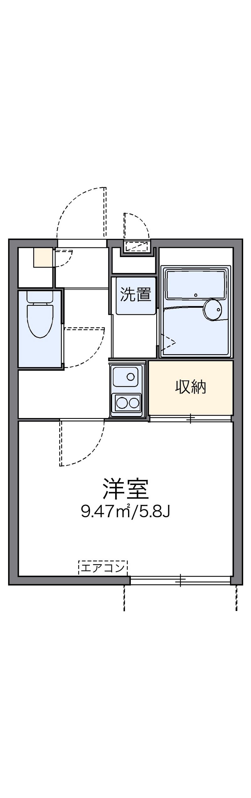 レオパレスエミール 間取図