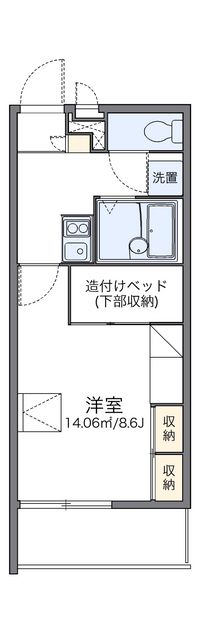 レオパレスアコンティオス 間取り図