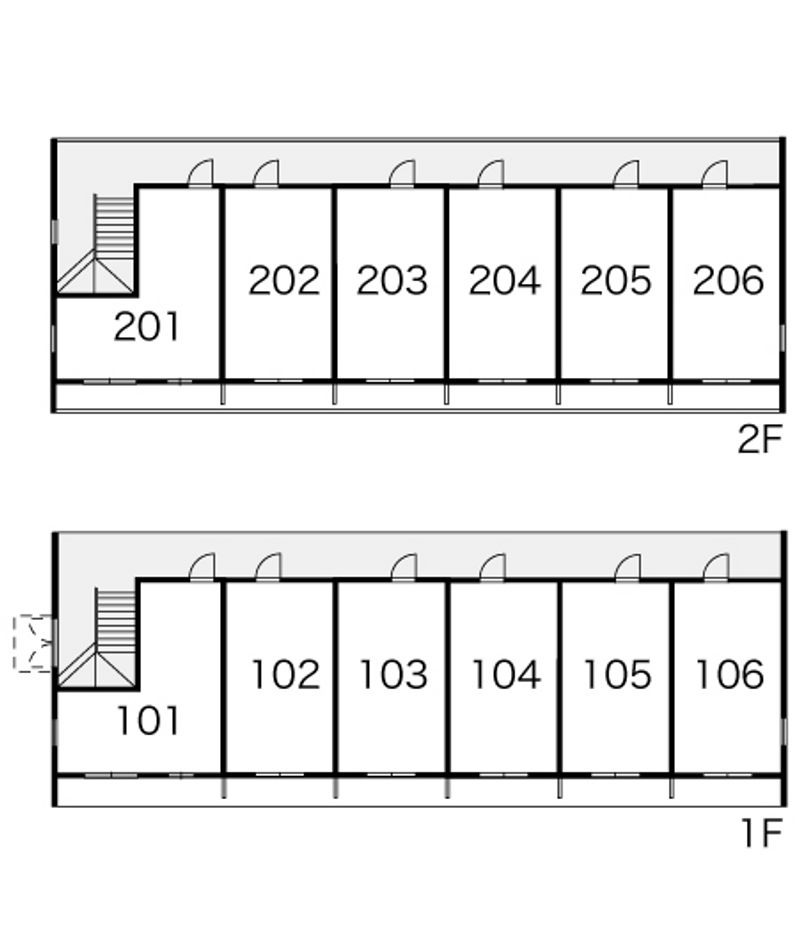 レオパレス花見ヶ丘 間取り配置図