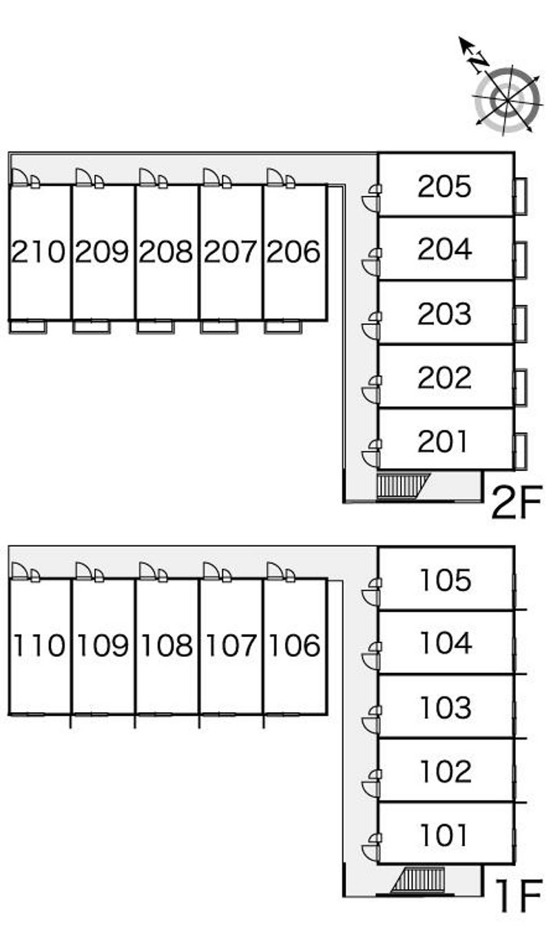 レオパレスセレーノ 間取配置図