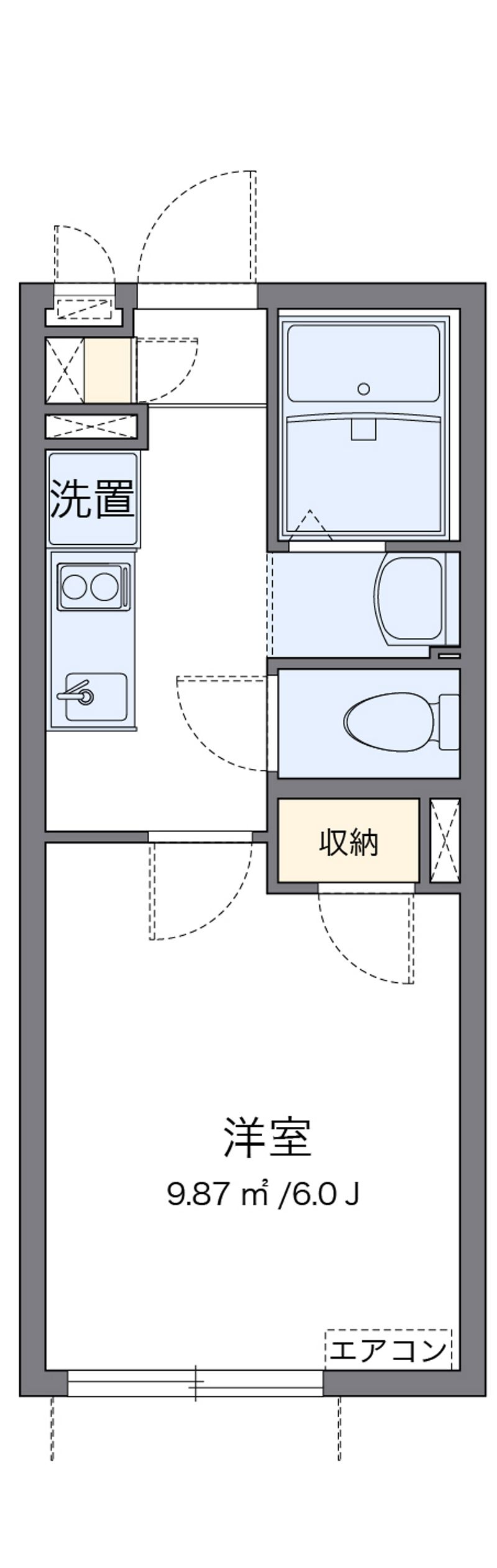 クレイノＭＵＳＡＳＨＩ壱号館 間取図