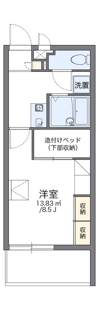 レオパレスコーラルアイル 間取り図