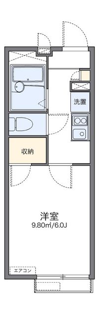 レオパレス汐の丘 間取り図