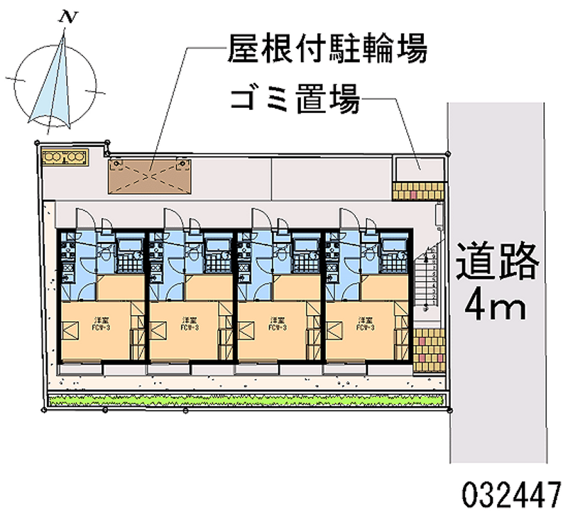 レオパレスＩＢＩＳ 区画図