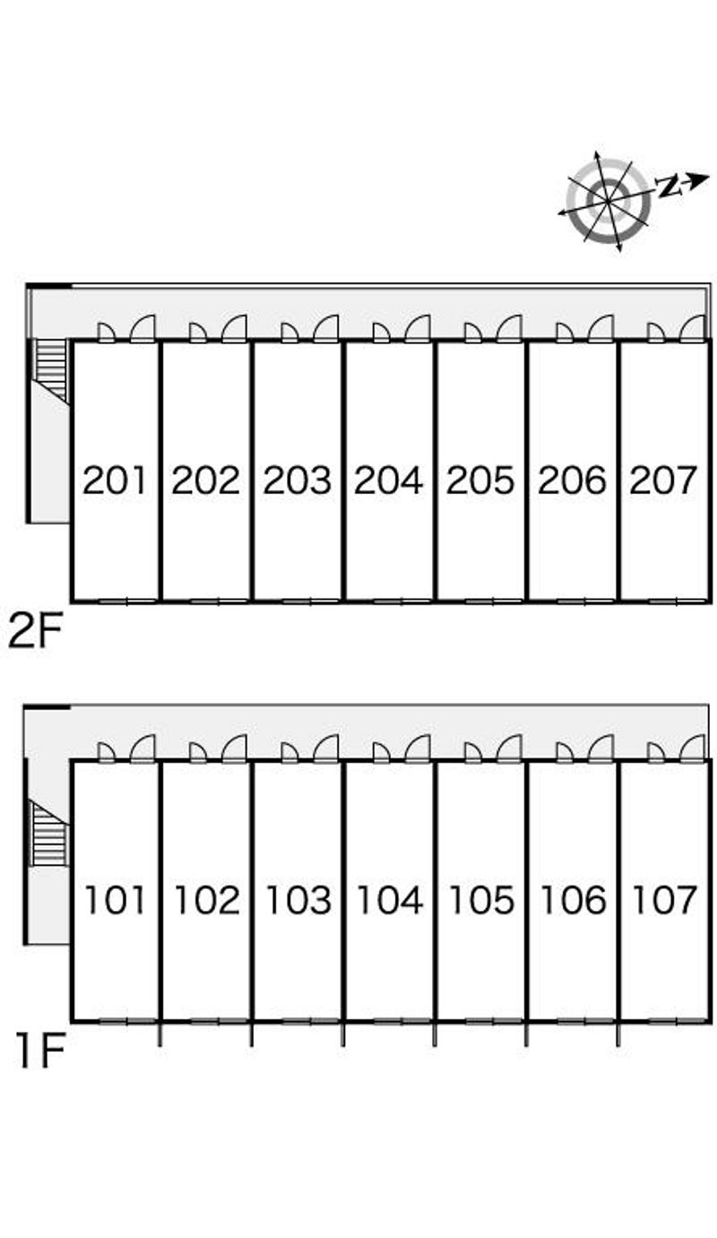 レオパレスヴィラ２ 間取配置図