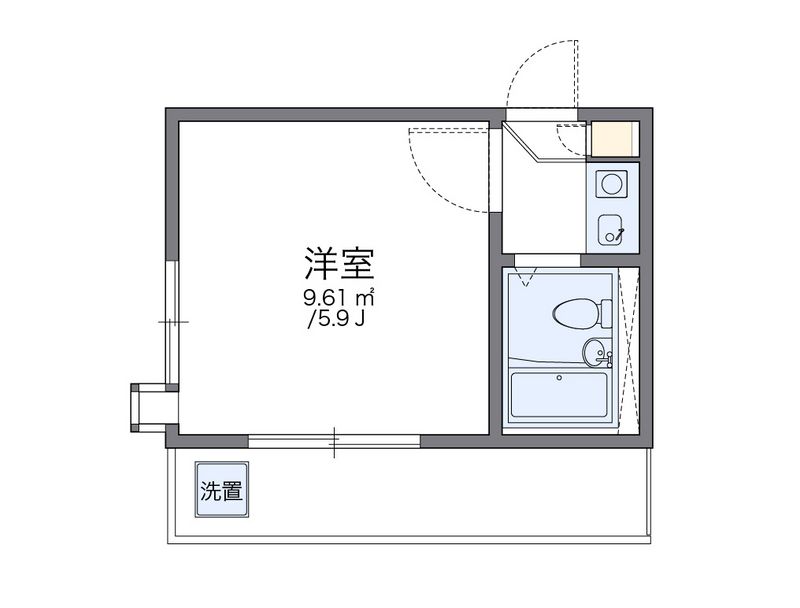 レオパレスブルースカイ 間取り