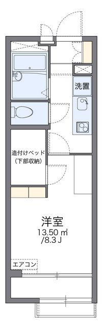 レオパレスボニータドイス 間取り図