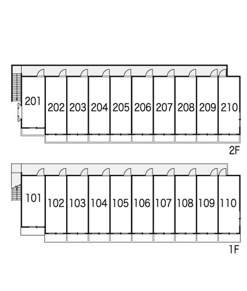 レオパレス東海通第２ 間取配置図