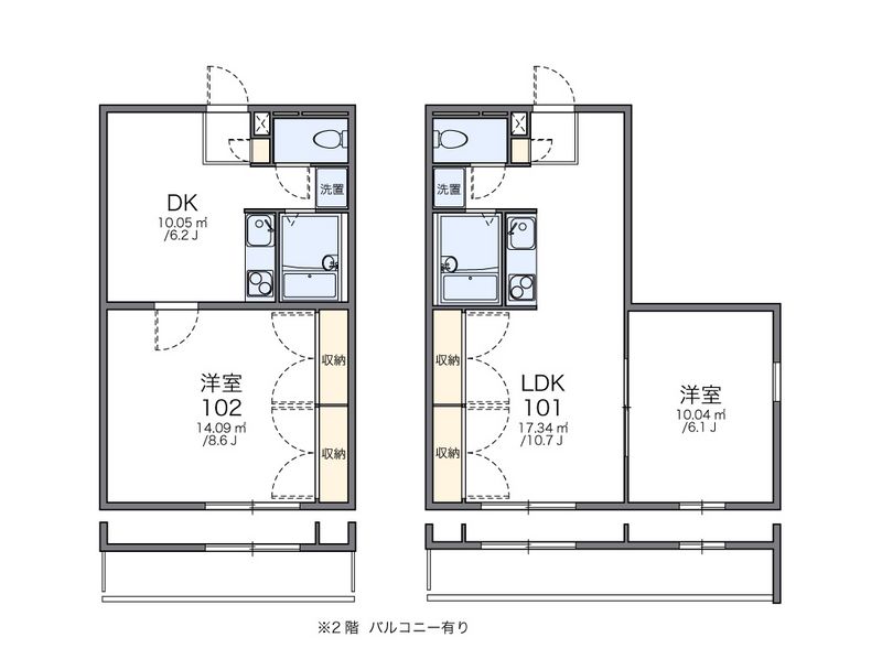 レオパレステイスティー 間取図