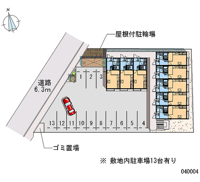 レオパレスベルグローリー 月極駐車場