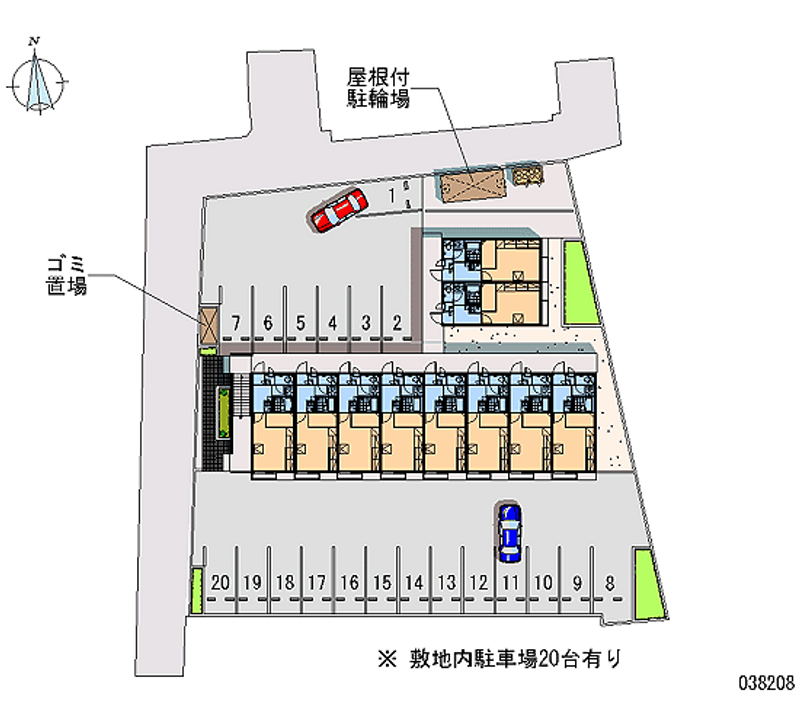 レオパレスオム 月極駐車場