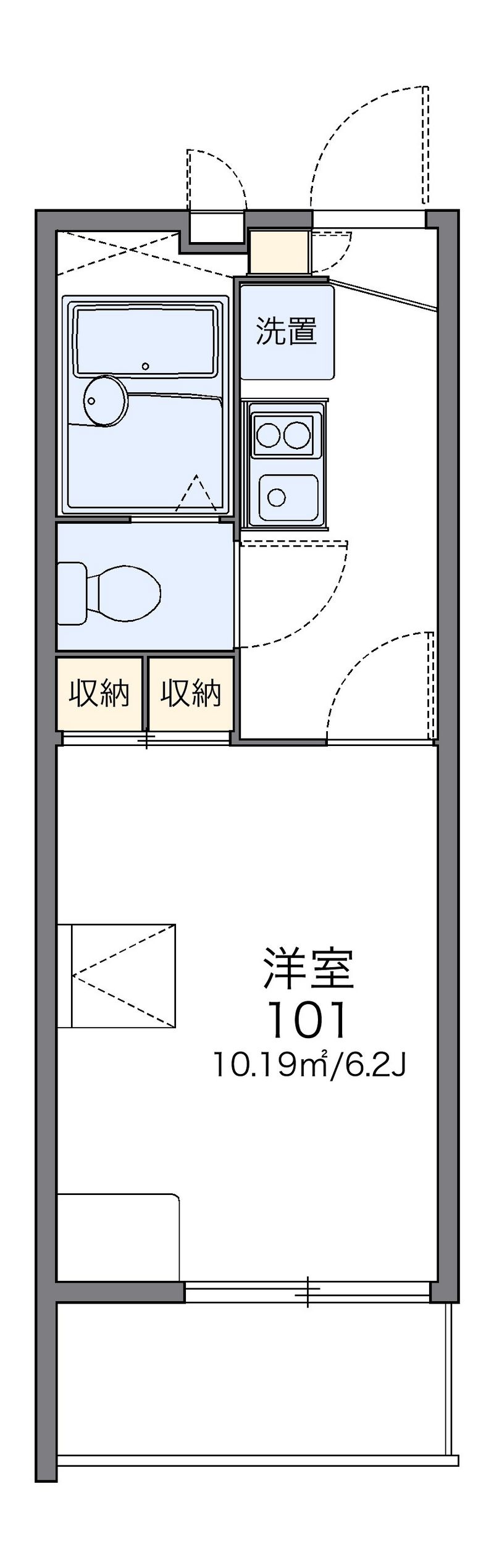 レオパレス小野 間取図