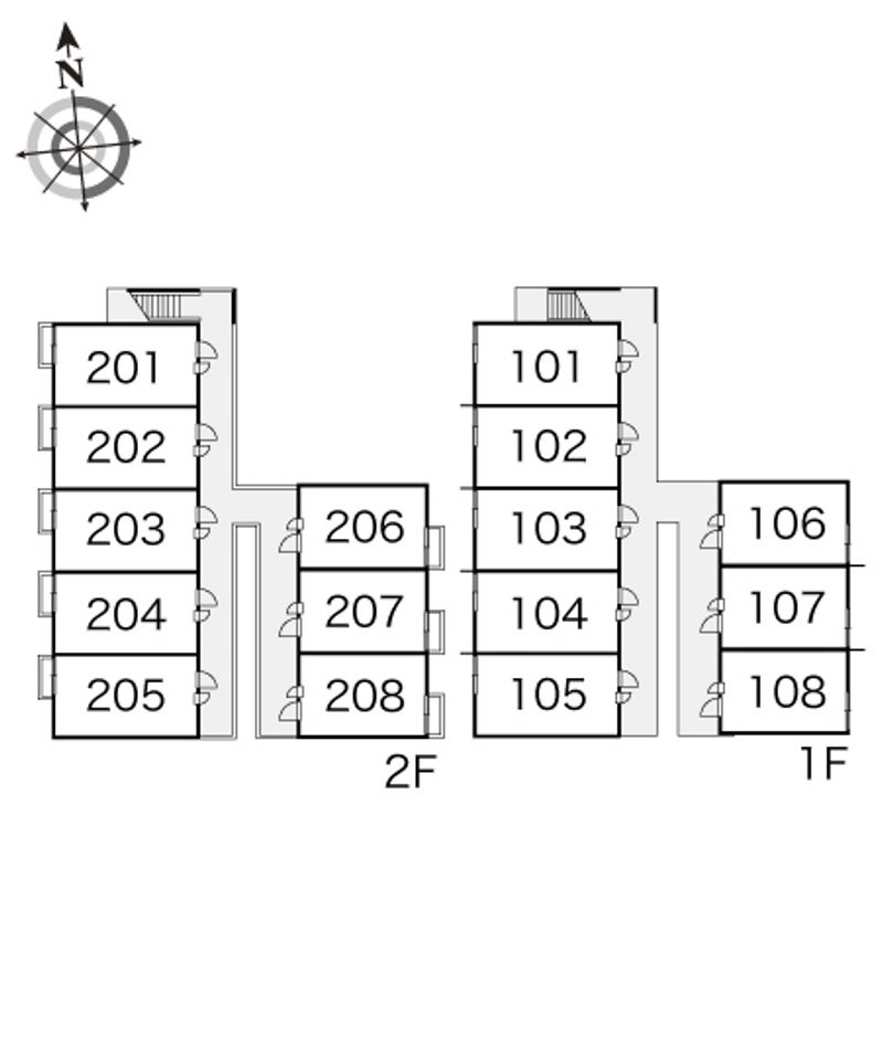 レオパレスソフィア 間取配置図
