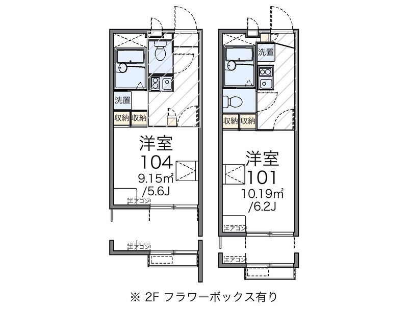 レオパレスロフテージミドリ 間取図