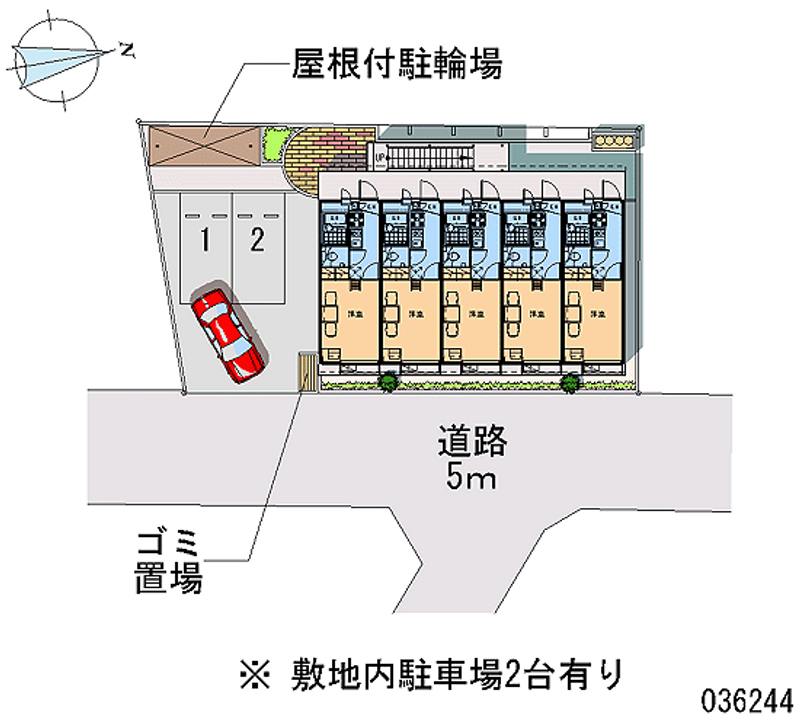 レオパレスＶＩＳＴＡ 区画図