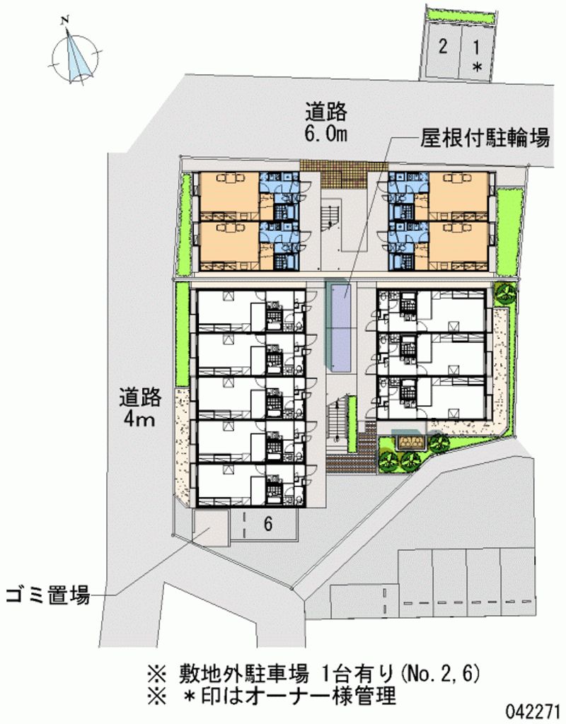 レオパレス一本杉Ⅱ 月極駐車場