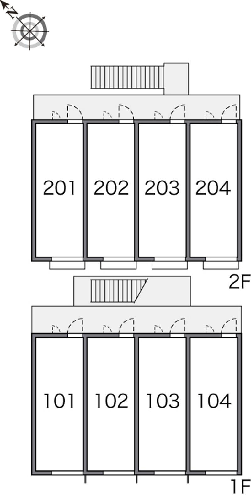 レオパレスエターナルⅡ 間取配置図
