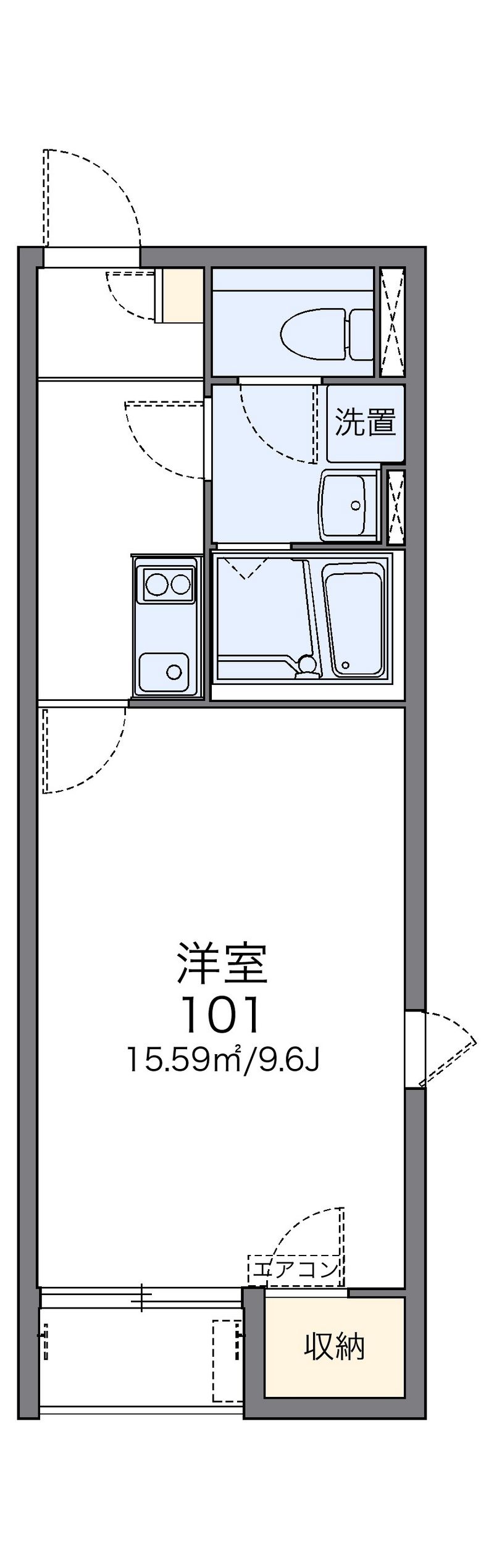 レオネクストアダージョ宮腰 間取図