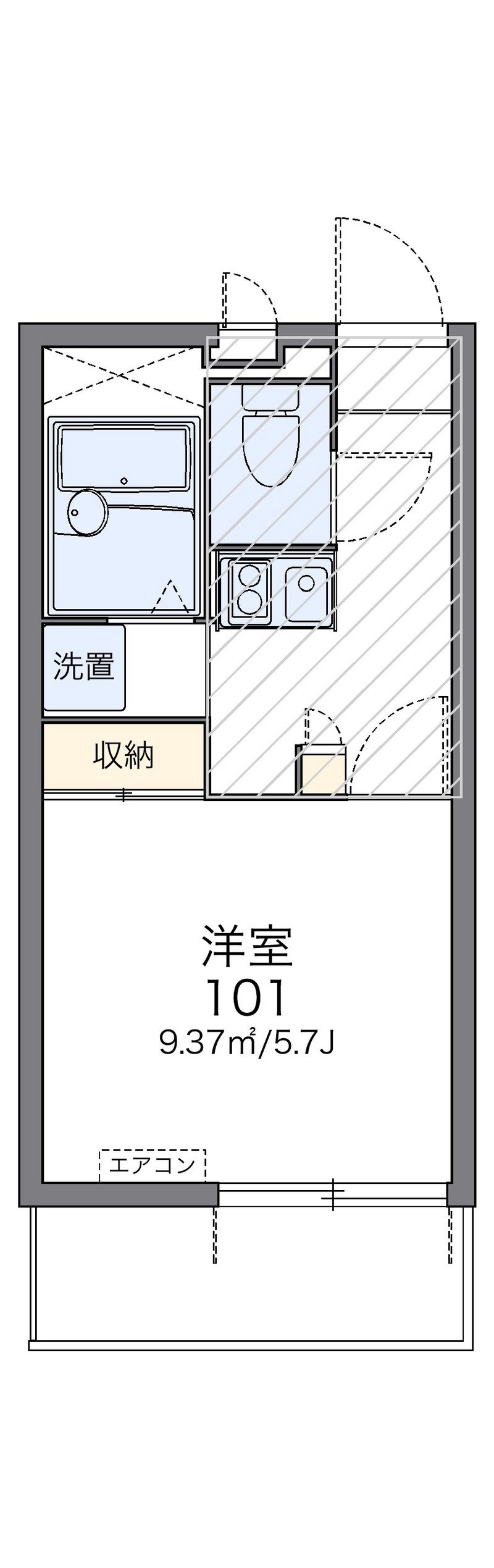 レオパレスＡＳ６３ 間取図