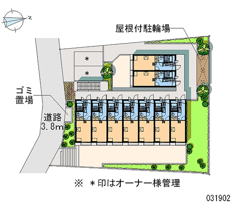 レオパレス北桜台ハウス 区画図