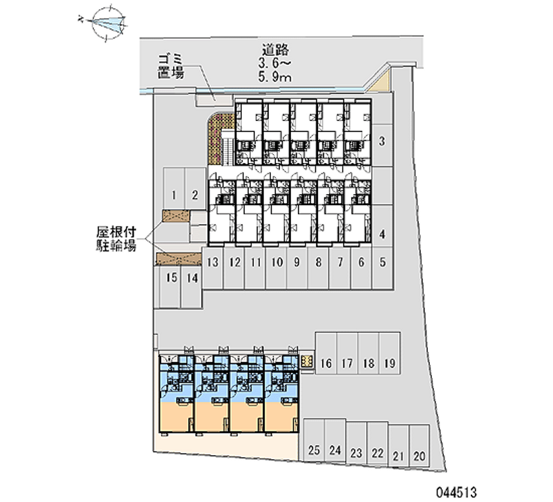 44513 bãi đậu xe hàng tháng