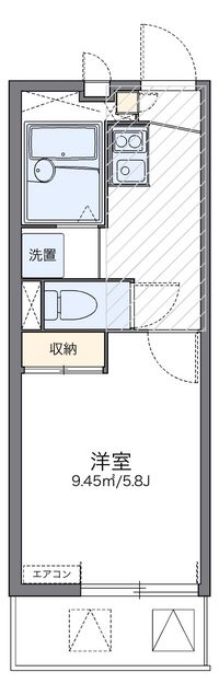 レオパレスラポールⅠ 間取り図