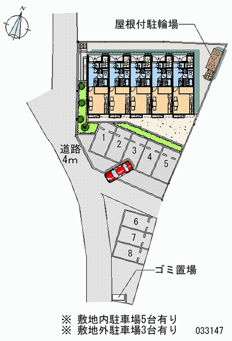 レオパレスＯＫＥＹＡ 月極駐車場