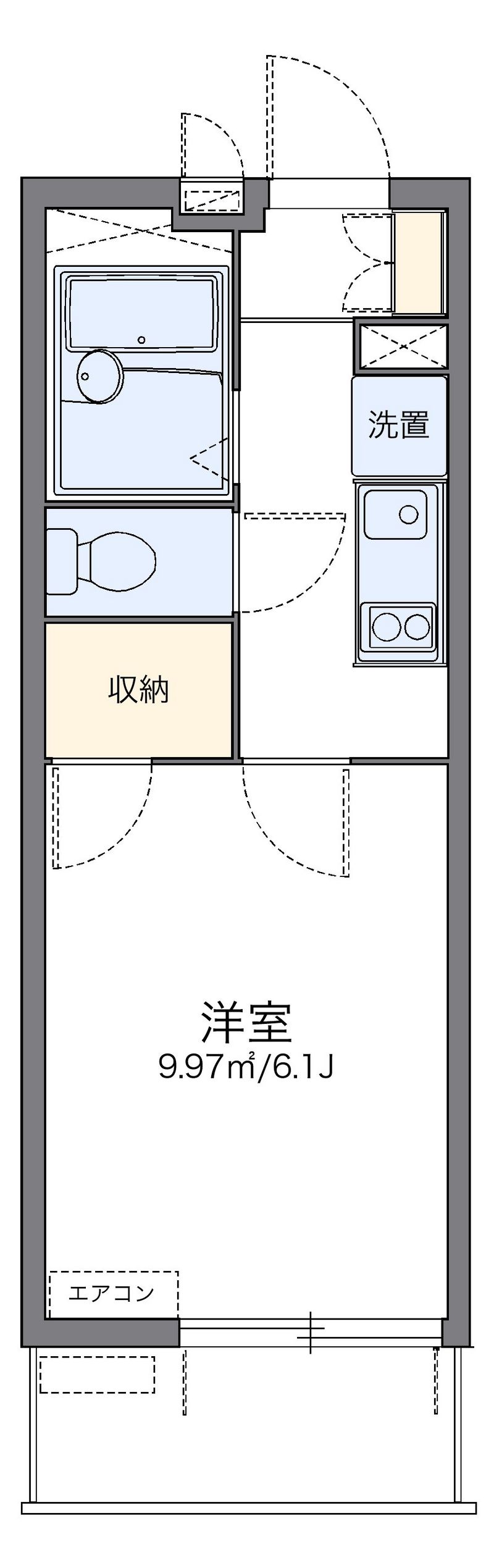 レオパレスゆう 間取図