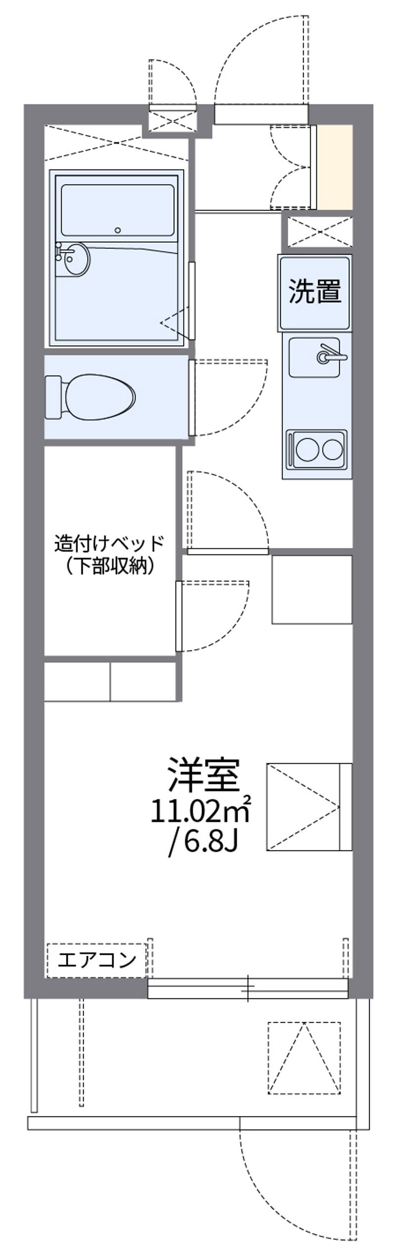 レオパレス八千代 間取図
