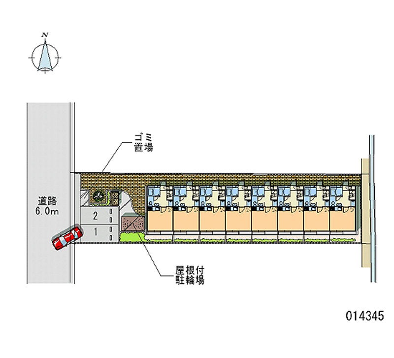 レオパレスＷＥＳＴ　ＷＩＮＧ 月極駐車場