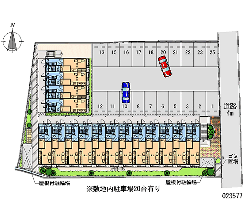 23577 Monthly parking lot