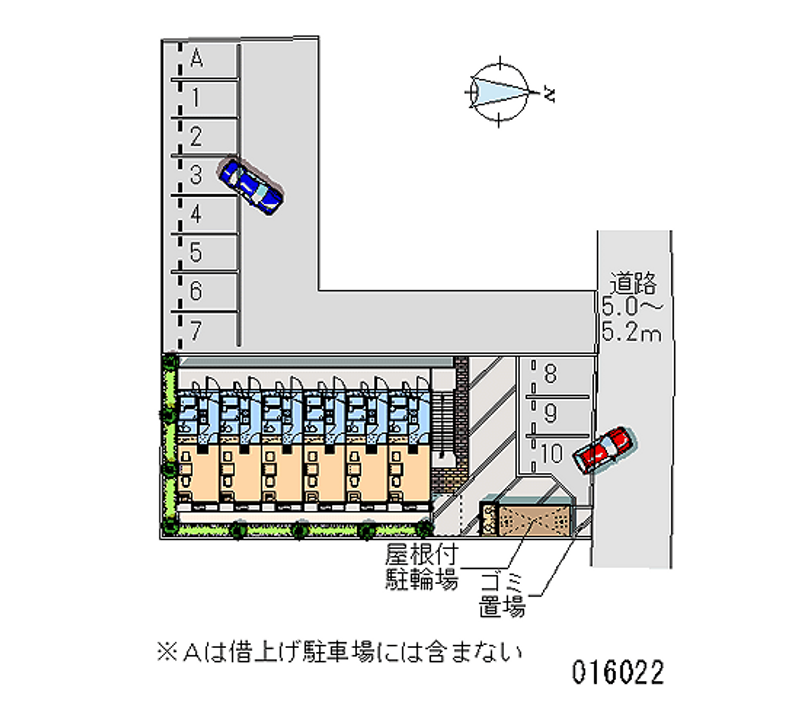 レオパレス青柳 月極駐車場