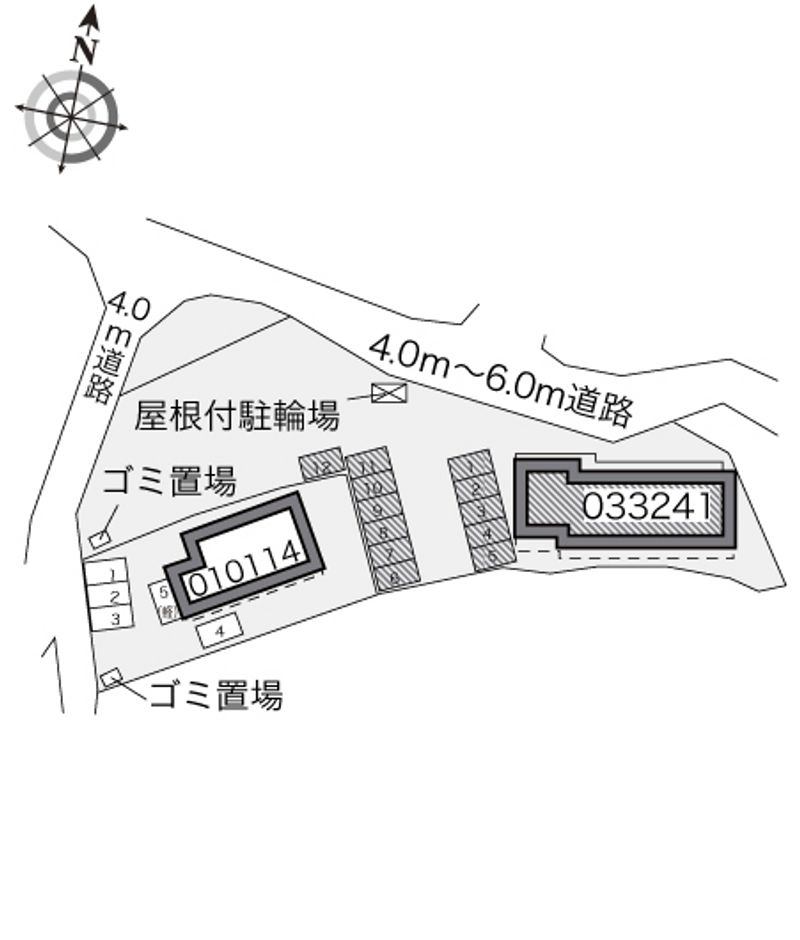レオパレスＭｅｌｏｄｅｙ 配置図