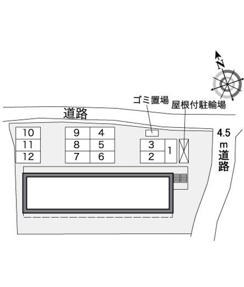 レオパレスＭＩＹＵ０４ 配置図