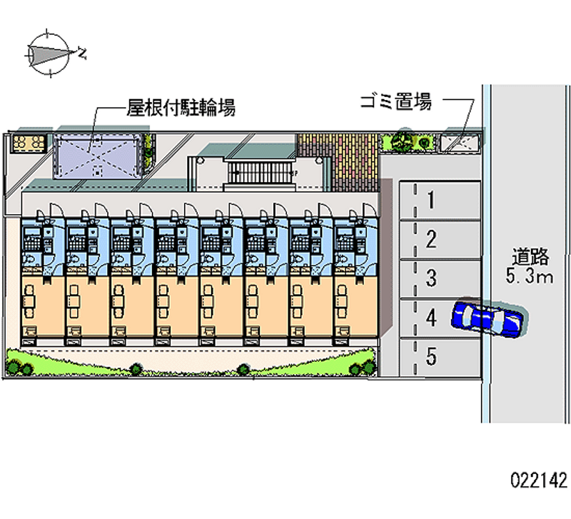 レオパレスＭＮＲ２３７ 月極駐車場