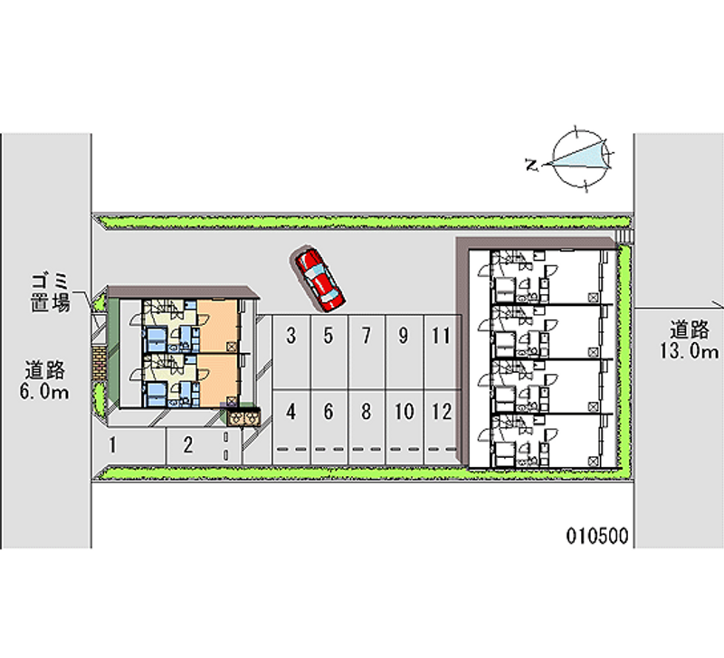 10500月租停车场