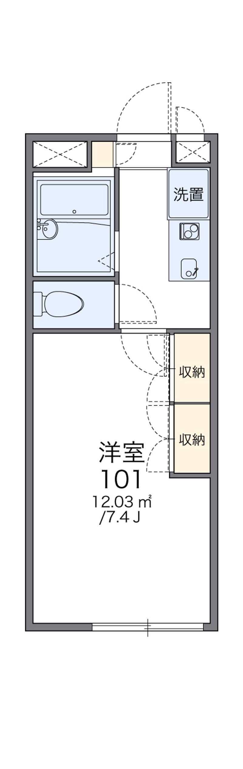 レオパレスメゾン・クレール 間取図