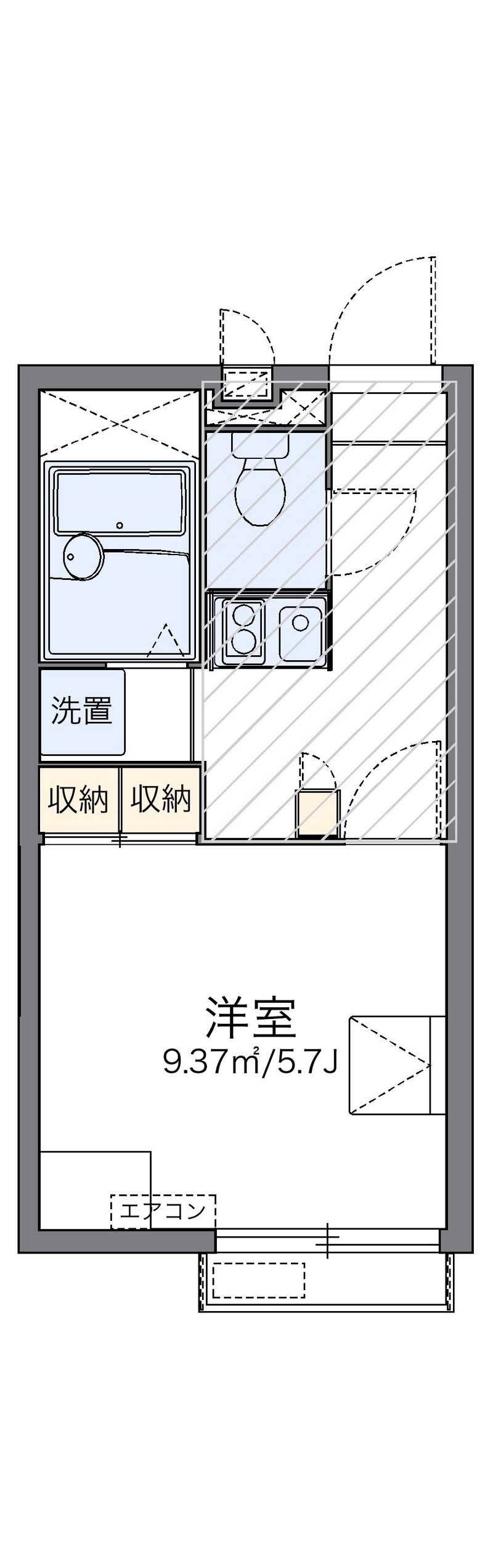 レオパレスイーストⅡ 間取り