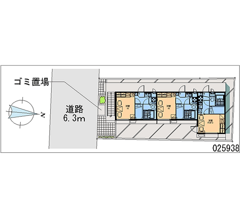 レオパレスカンナ 区画図