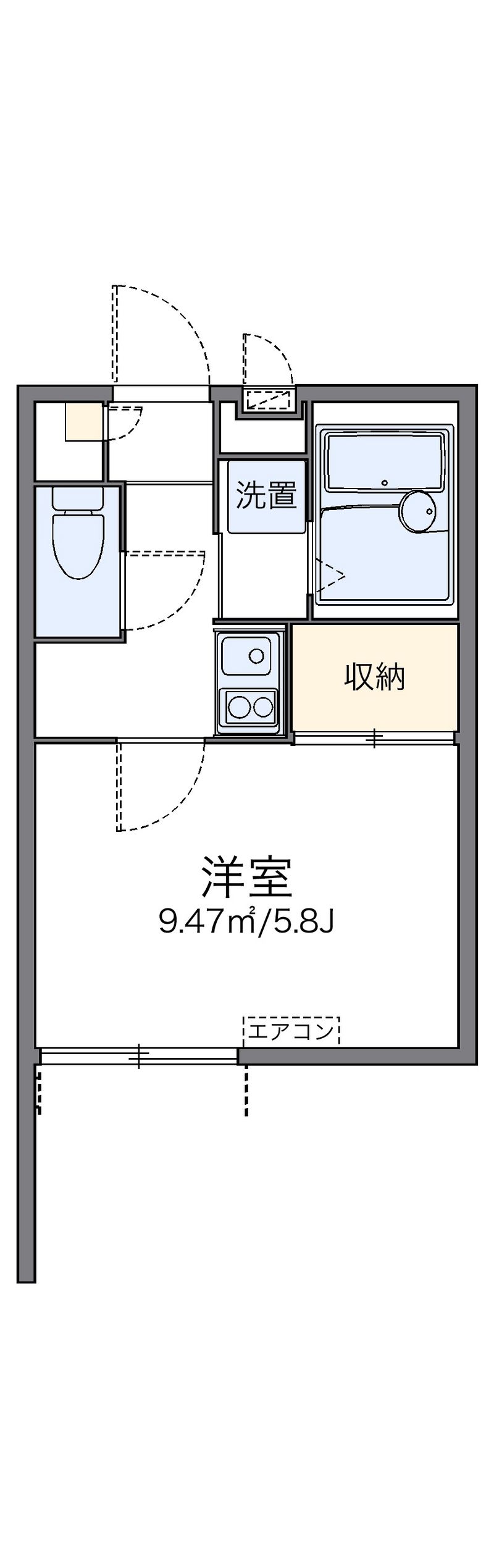 レオパレスエスタ　セルトⅡ 間取図