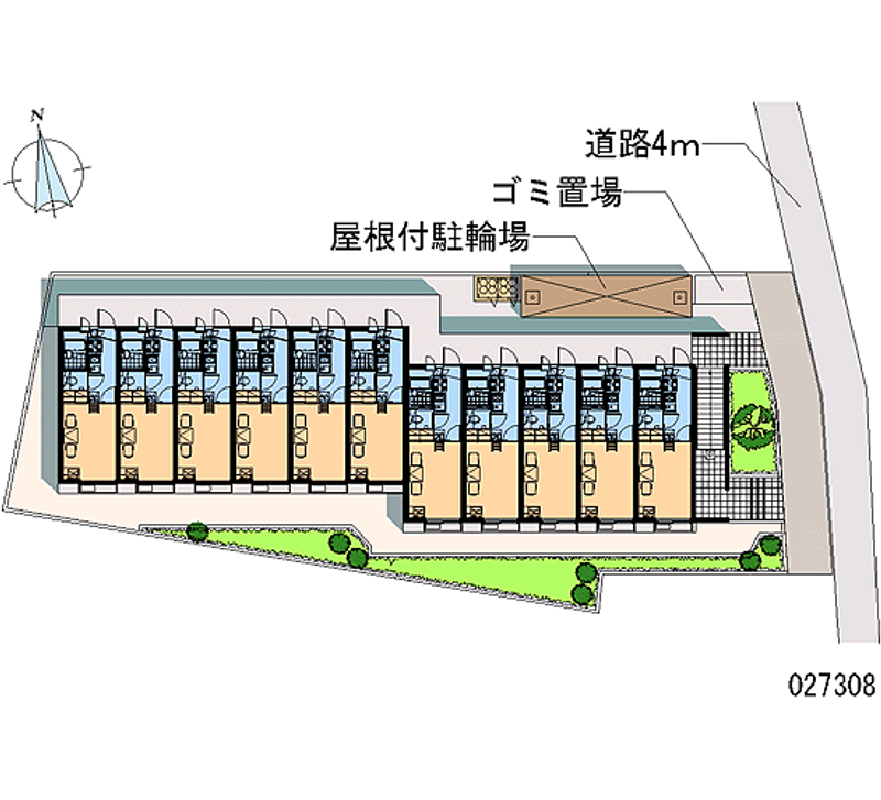 レオパレスコンホート四谷 区画図