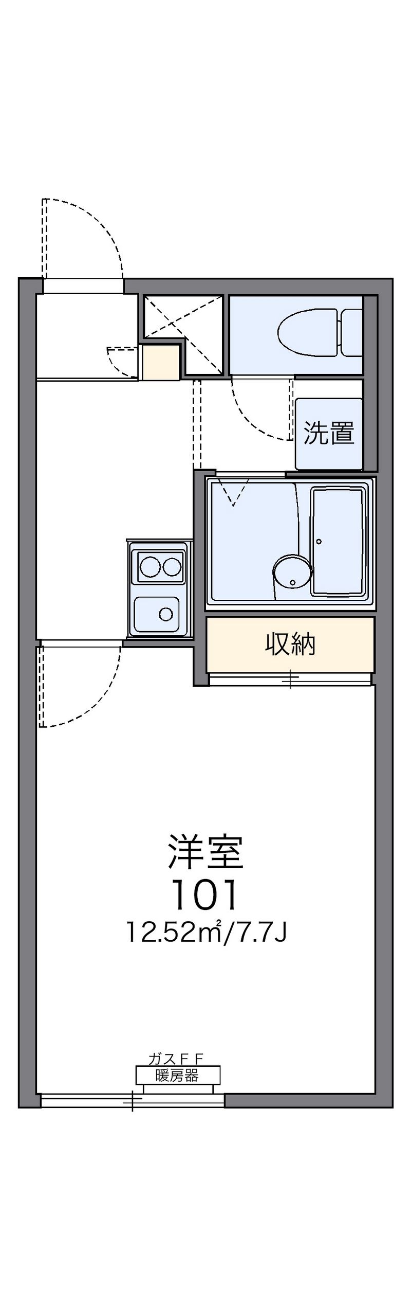 レオパレスフロリード 間取図