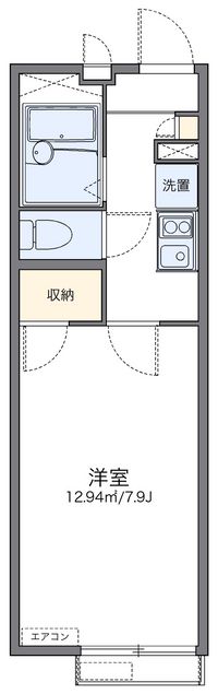 レオパレス富田林西 間取り図