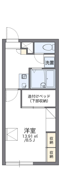 レオパレスリベェールＩ 間取り図