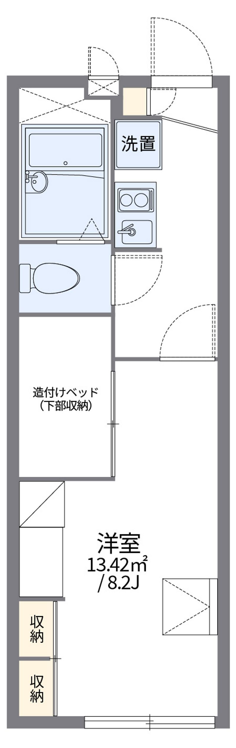 レオパレスアルシオネ 間取図