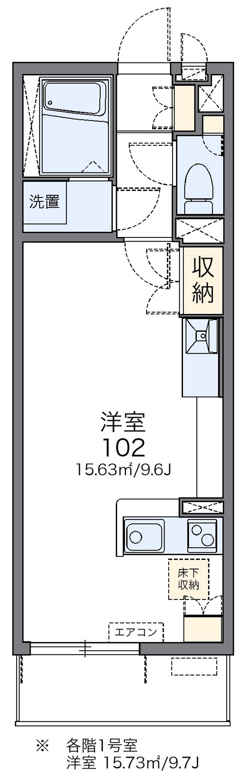 レオネクストＨＯＰＥ　勝富 間取図