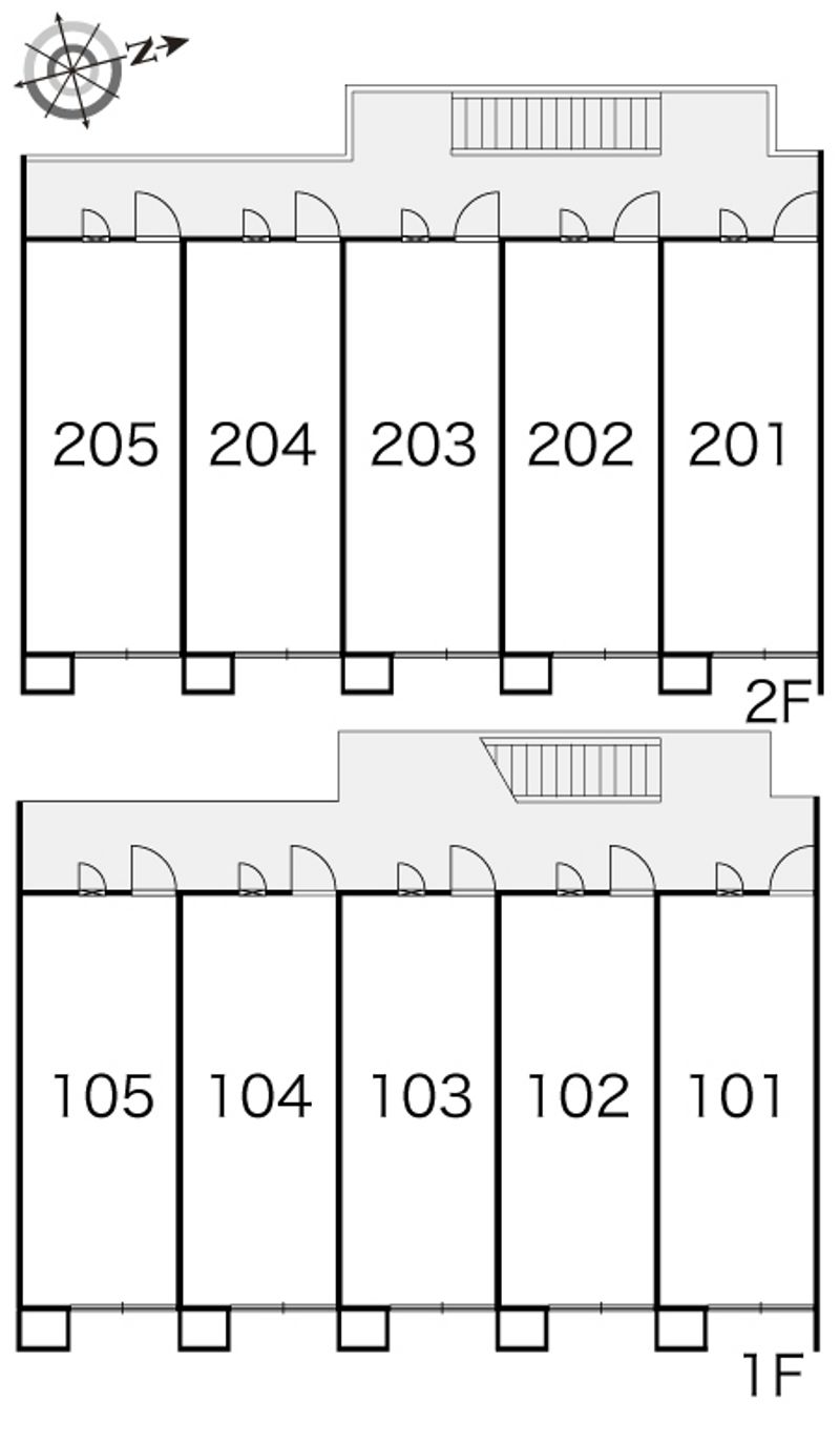 レオパレス寺本駅 間取り配置図