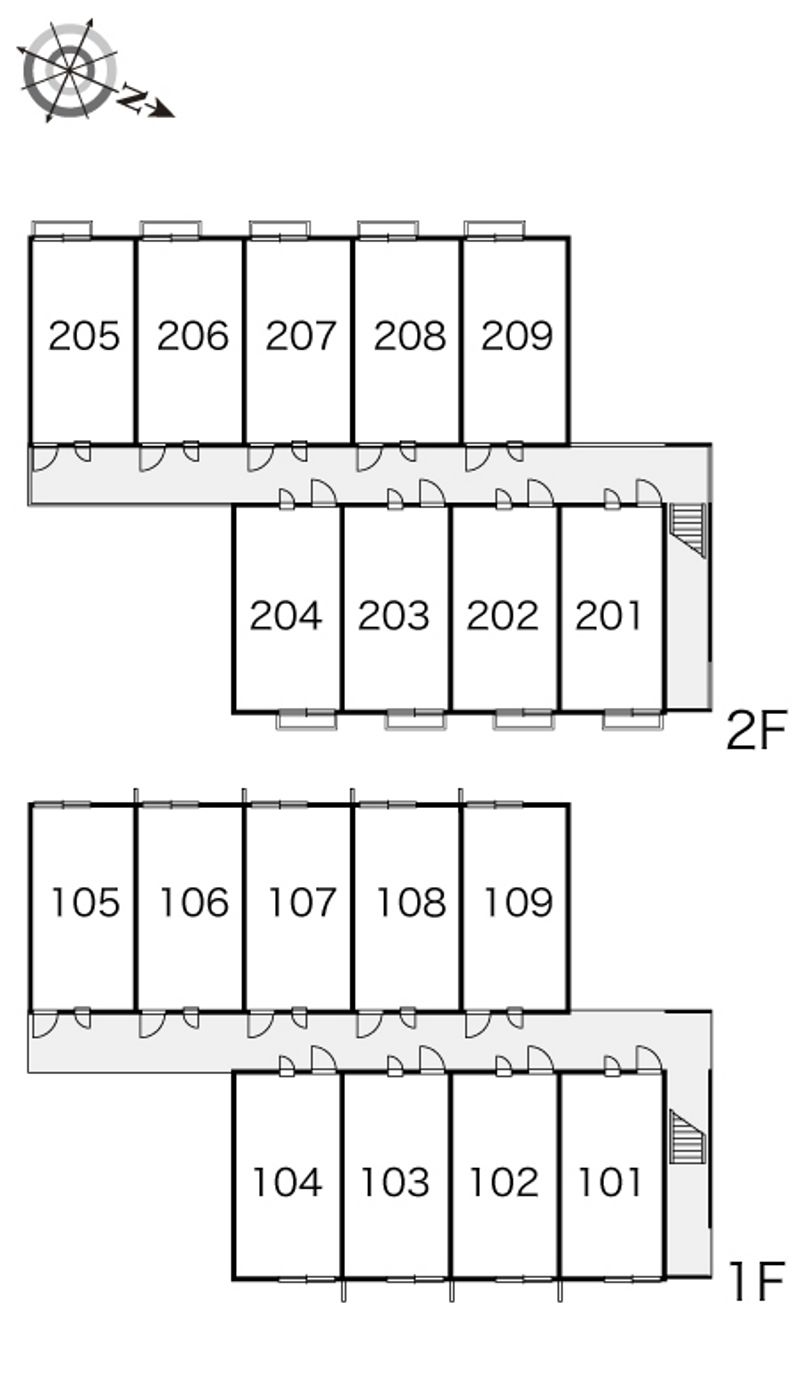 レオパレスヴィラインゼル 間取り配置図