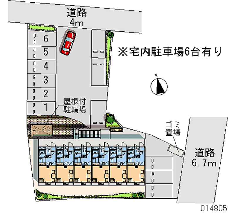 レオパレスアミニティ 月極駐車場